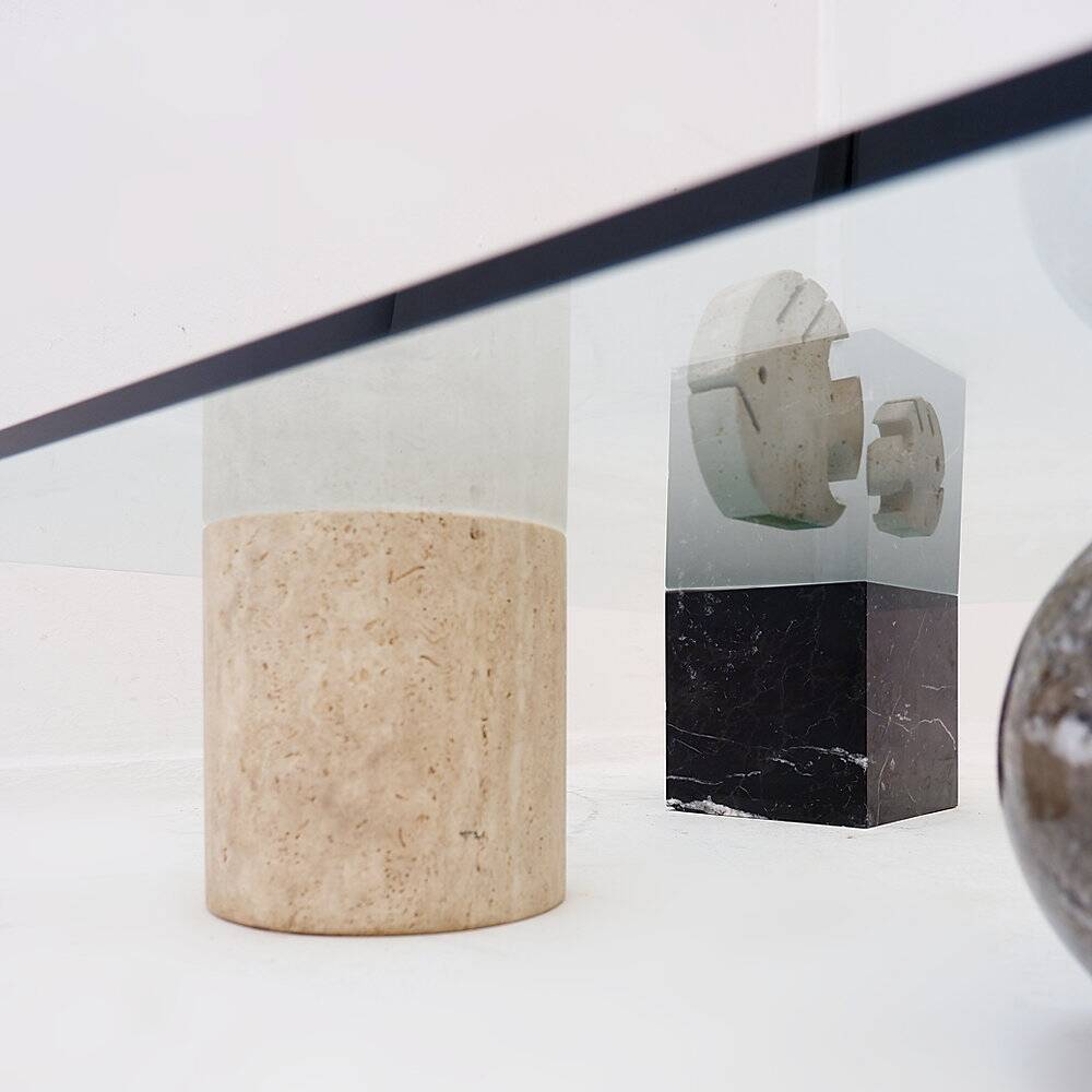 Coffee table "Metafora" by Lella and Massimo Vignelli for Casigliani, 1979