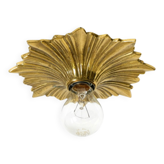 1960s Space Age Star Design Wall or Ceiling Lamps in Bronze