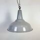 Large Industrial British Grey Enamel Pendant Lamp from Benjamin, 1960s