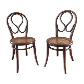 Pair of chairs Thonet No. 20 model 'Omega' nineteenth century