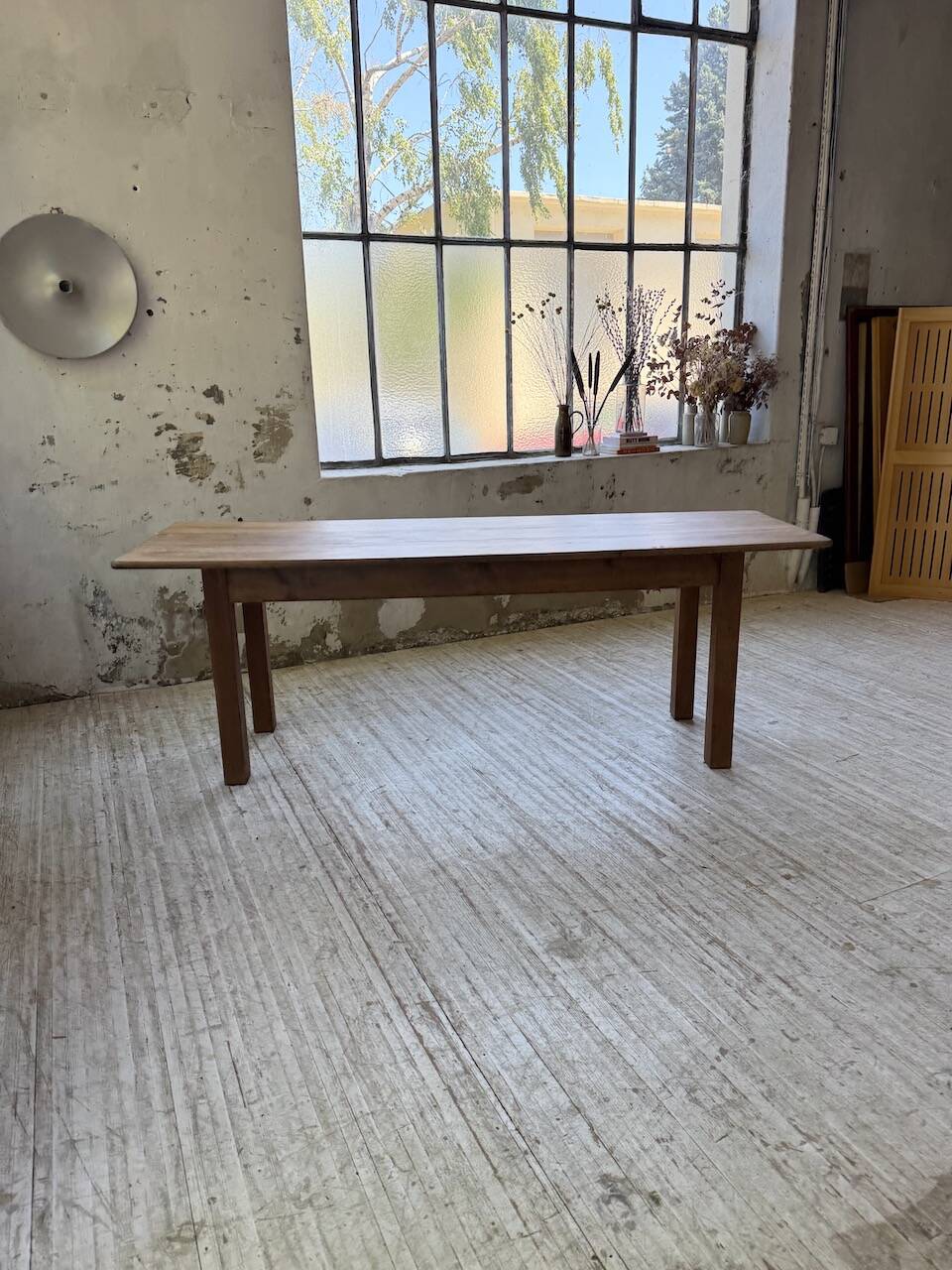 Walnut farmhouse table 2.10m from the 50s