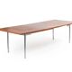 Table model AT-318 in teak and steel by Hans J. Wegner.