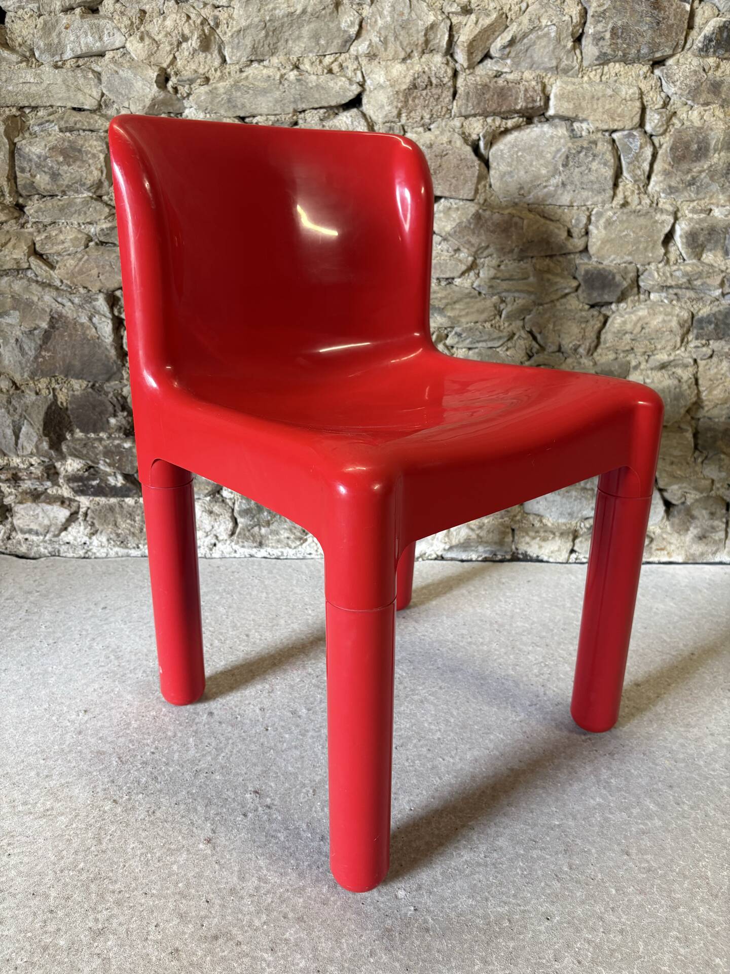 4 chairs model 4875 by C. Bartoli for Kartell, 1970