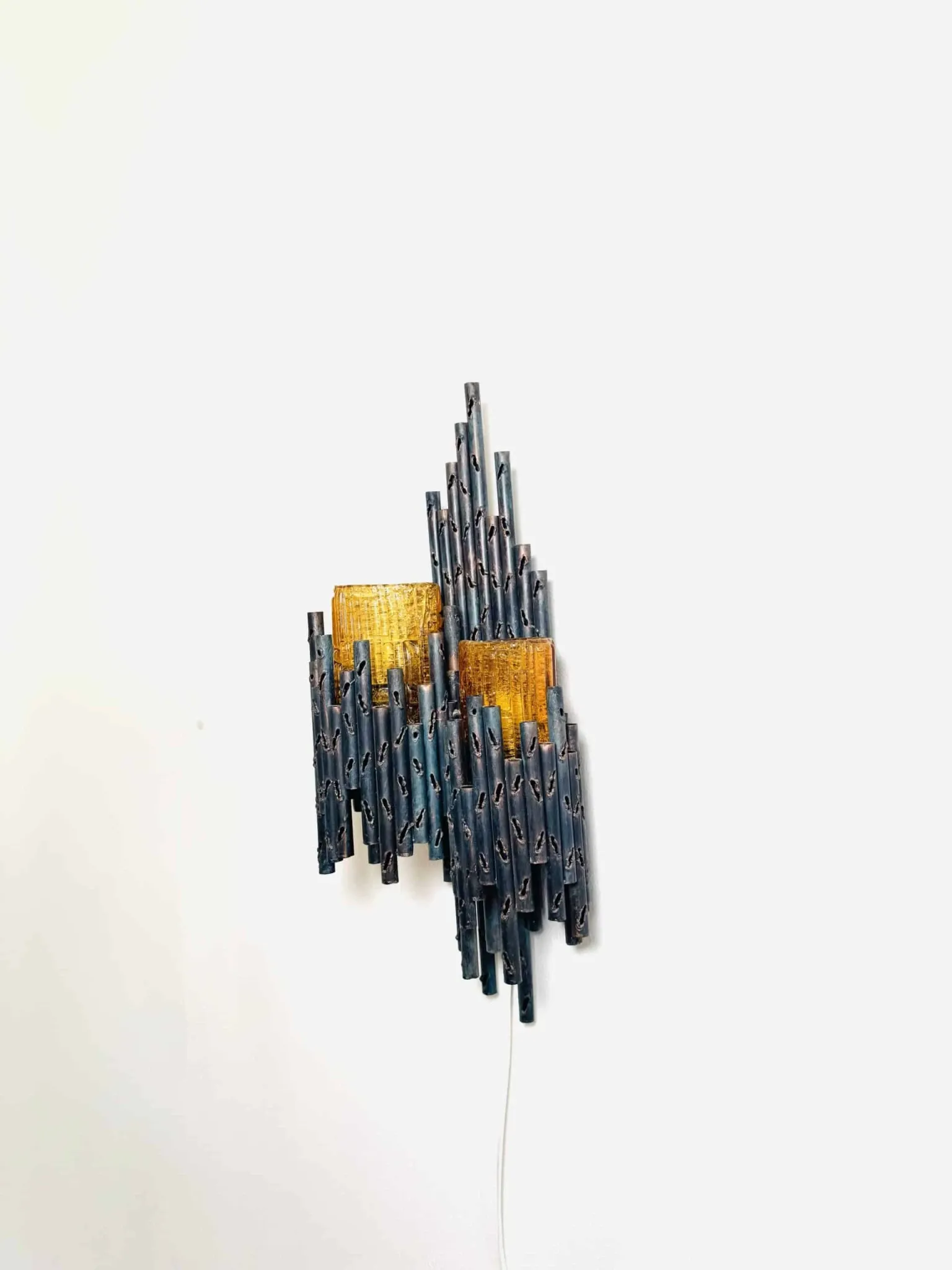 Lampe murale brutaliste par Marcel Fantoni, Italie, années 1960.