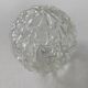 Set of 3 vintage glass pendant lamps