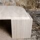 Table basse oeil en travertin, Roche Bobois, 1980s