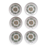 6 Gien cheese plates