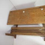Light oak school desk