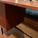 Vintage desk 60s wood and metal