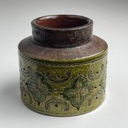 Small vintage ceramic vase by Aldo Londi for Bitossi, Italy, 1970s.