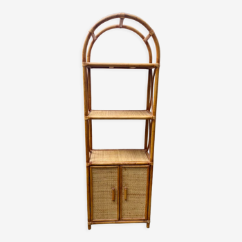 Rattan bookcase