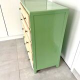 Chest of drawers oak 5 drawers 50s