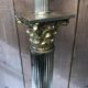 Corinthian column lamp in vintage brass
