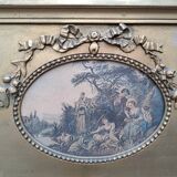 Old overmantel mirror