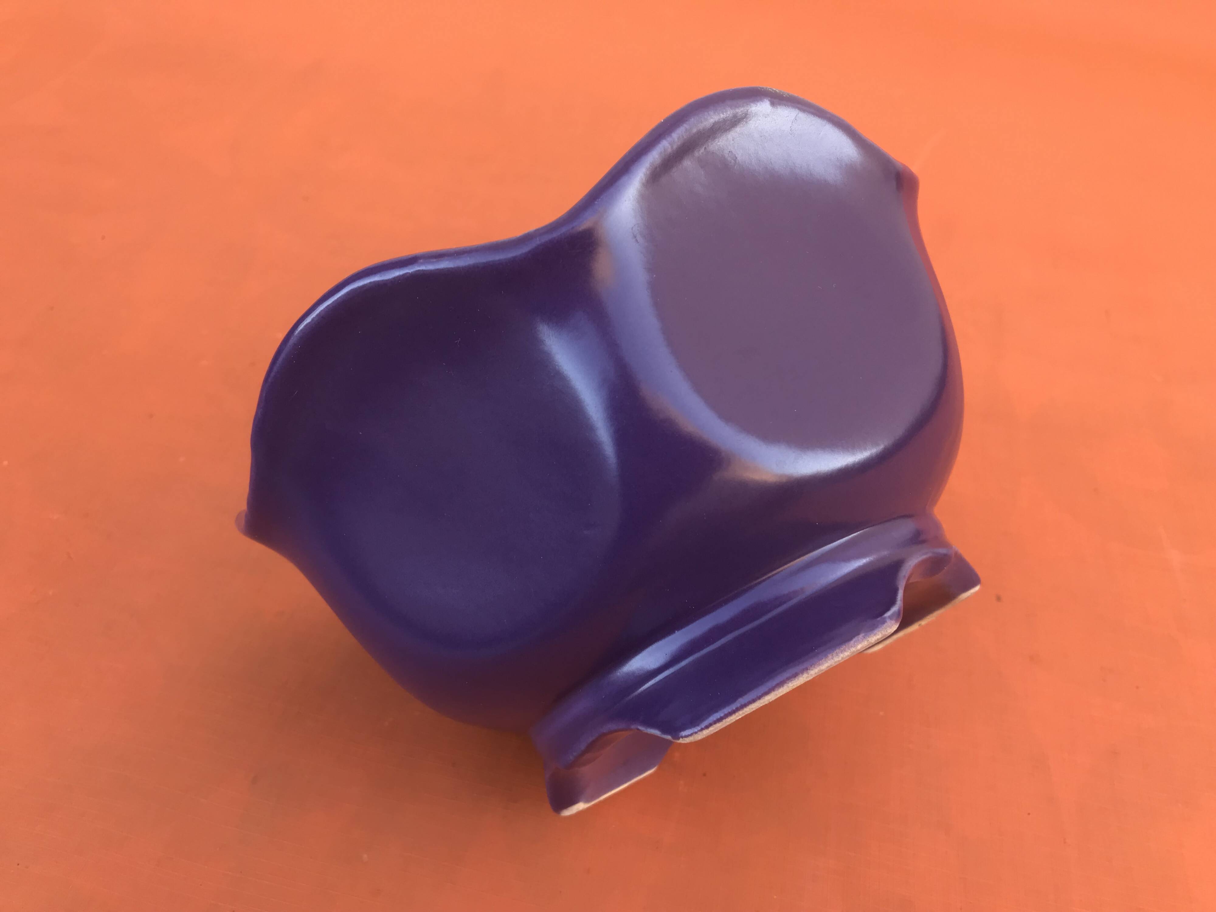 Polylobe Ceramic Planter / Decorative Pot on Pedestal