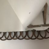 Vintage mirror in 32x40 cm rattan