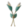Double vintage Italian wall light 1950s