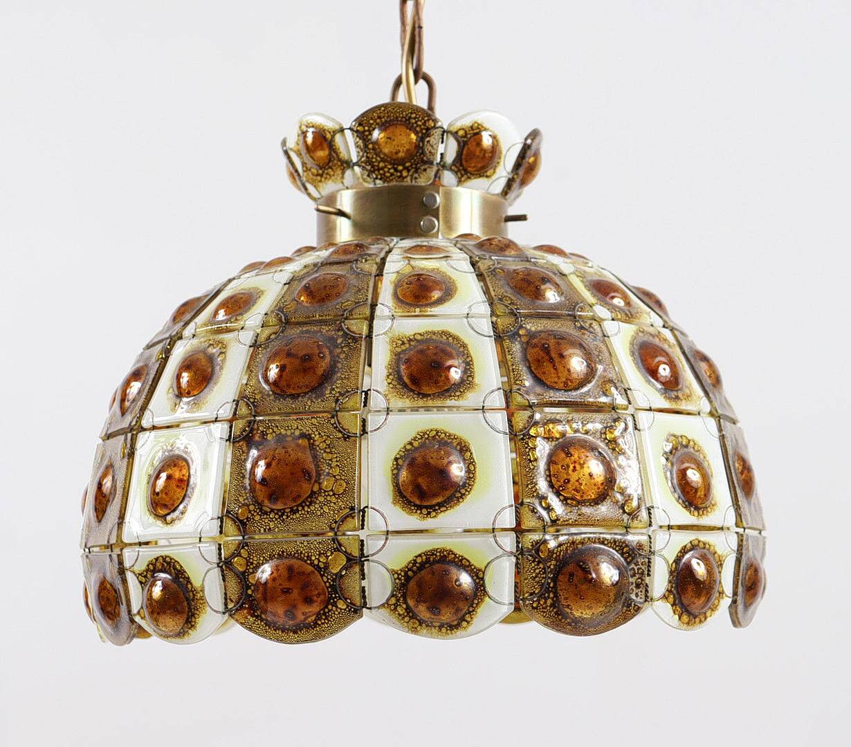 Felipe Delfinger. Brutalist ceiling lamp/ceiling light by Felipe Delfinger for Feders, 1970s.