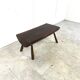 Solid wooden brutalist coffee table, 1960s