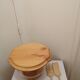 Wooden and glass cake display