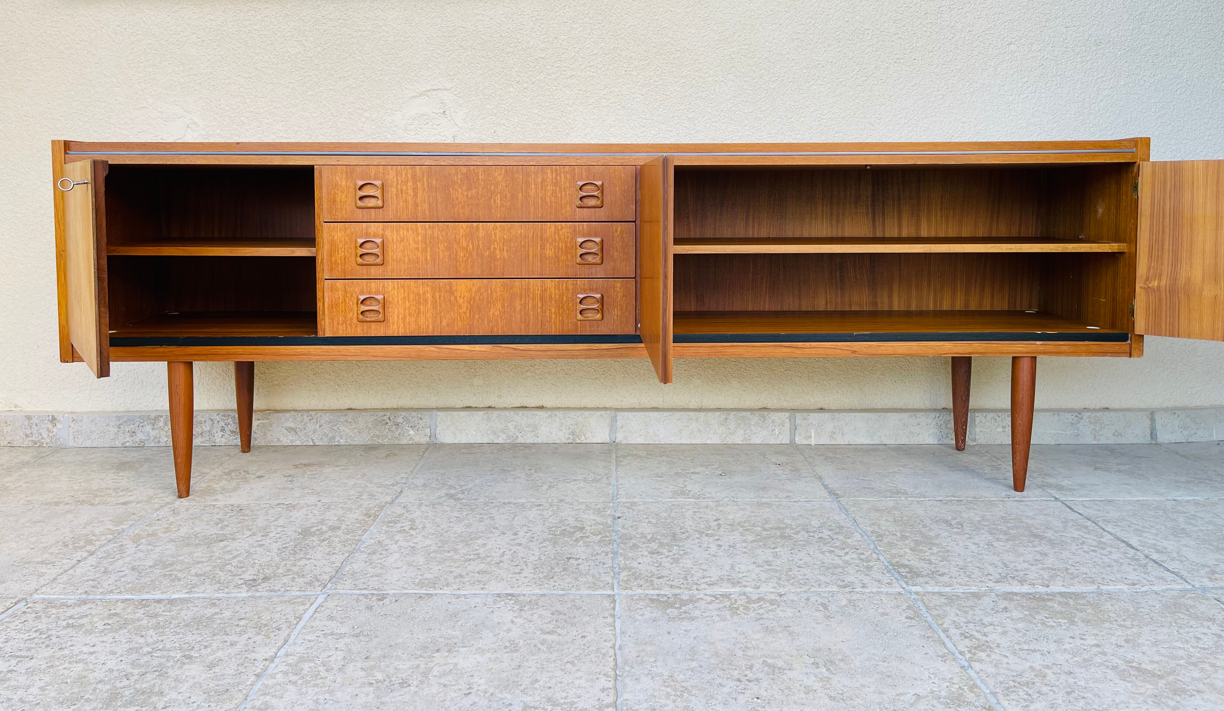 Scandinavian teak row