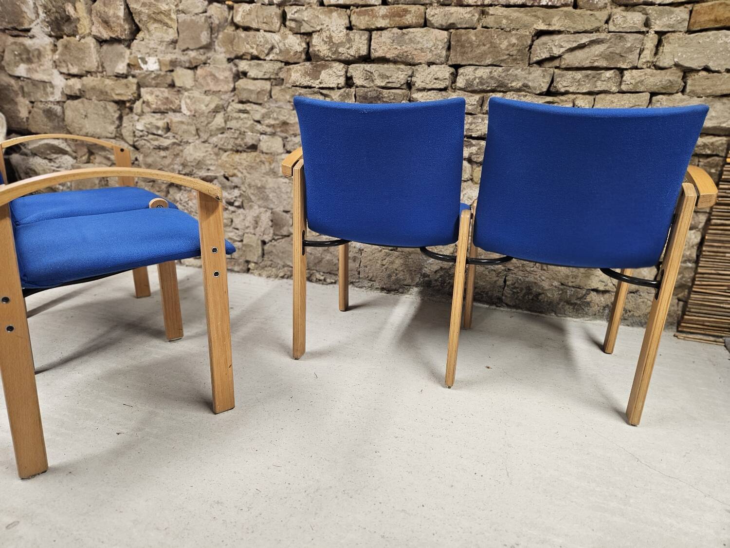 Set of 2 waiting room benches 1980/90