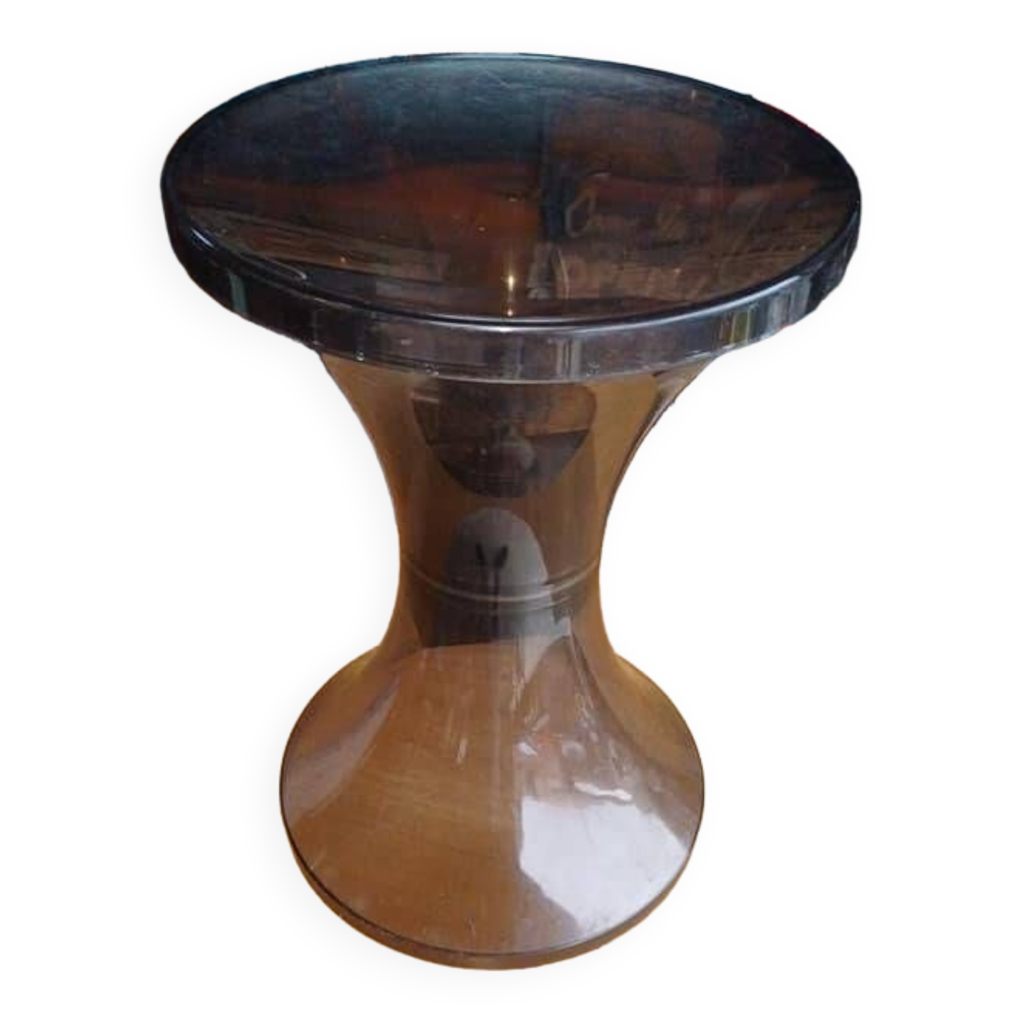 Vintage smoked plexiglass drum 1960/70