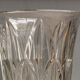 Vase art déco transparent en verre