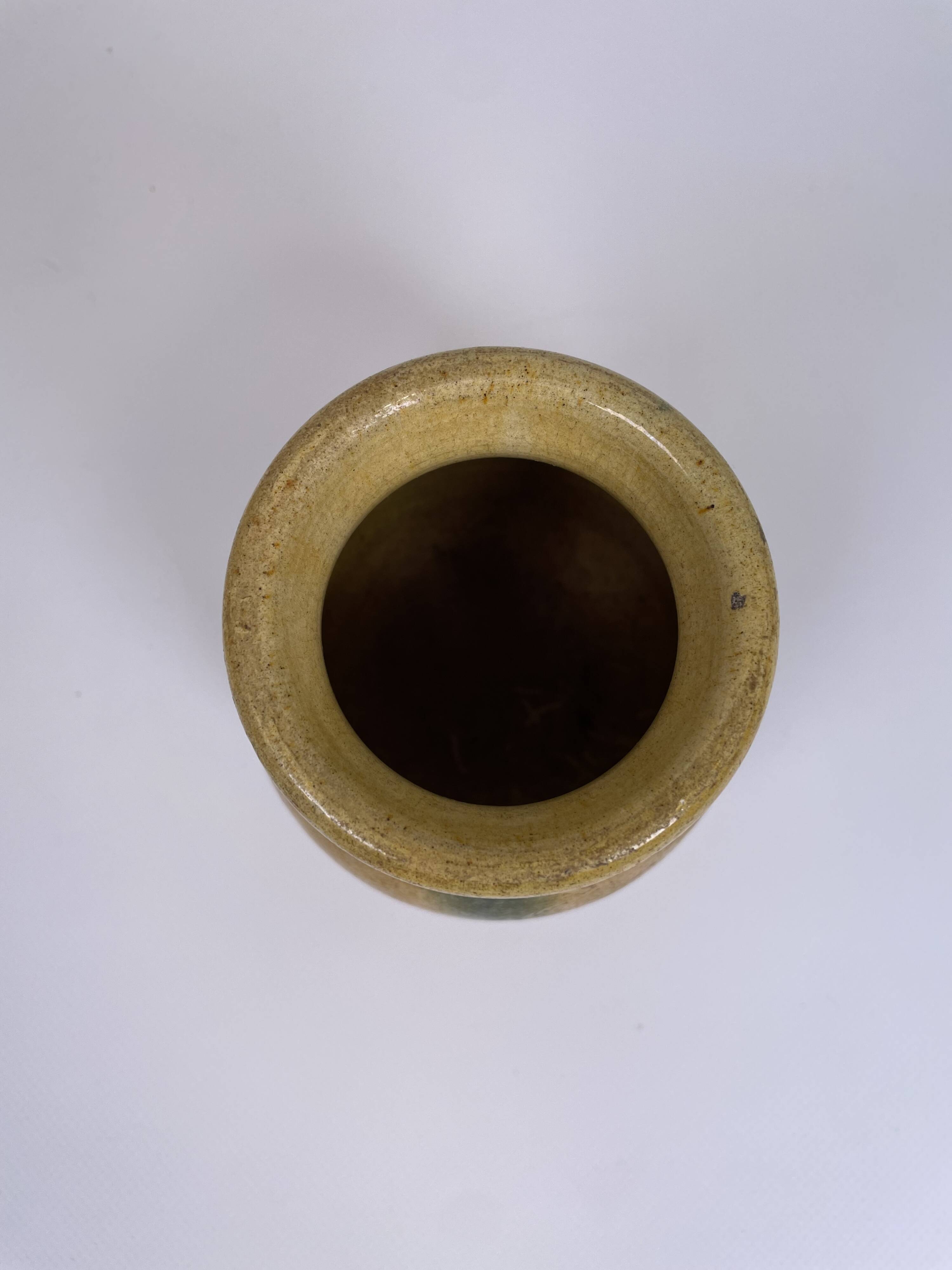 Small yellow ball vase