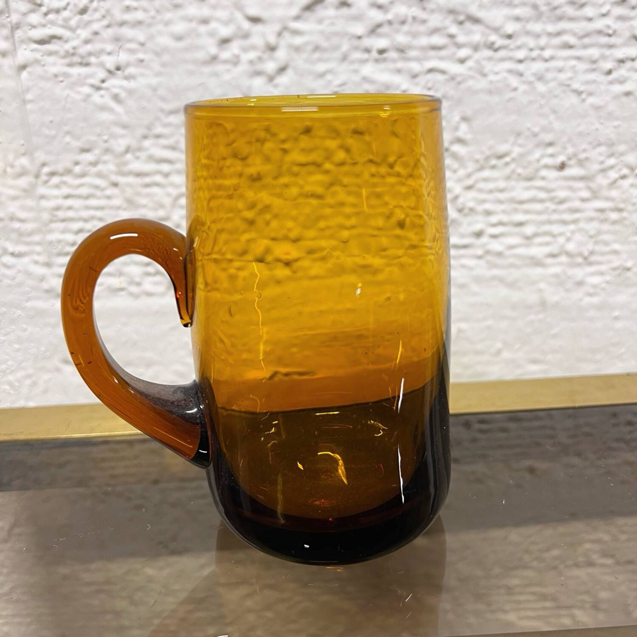 Tasses à sangria en verre ambré