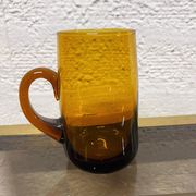 Tasses à sangria en verre ambré