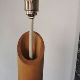 Floral wooden floor lamp
