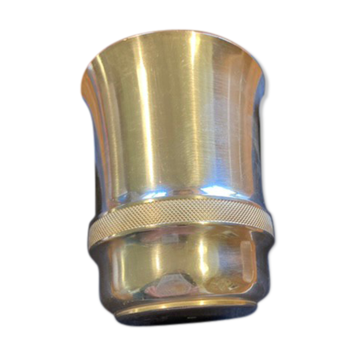 Art Deco-style silver metal timbale