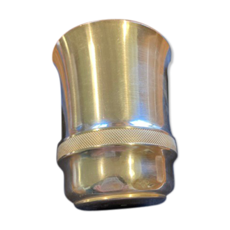 Art Deco-style silver metal timbale