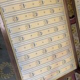 Louis XVI style marquetry bench