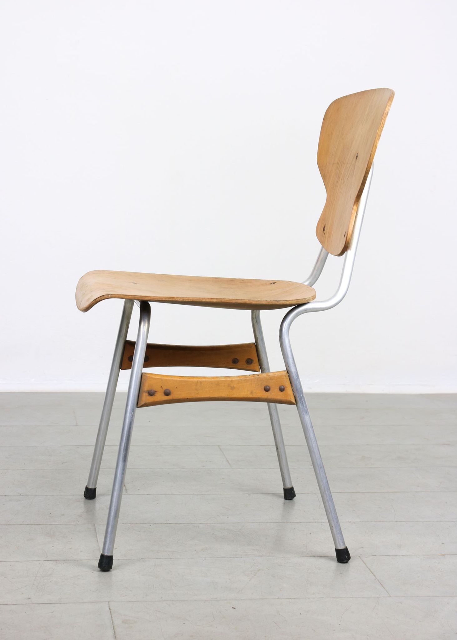 Mid-century plywood chairs by niko kralj, set of 2