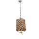 Bronze Pink Crystal Light Pendant 1960’s