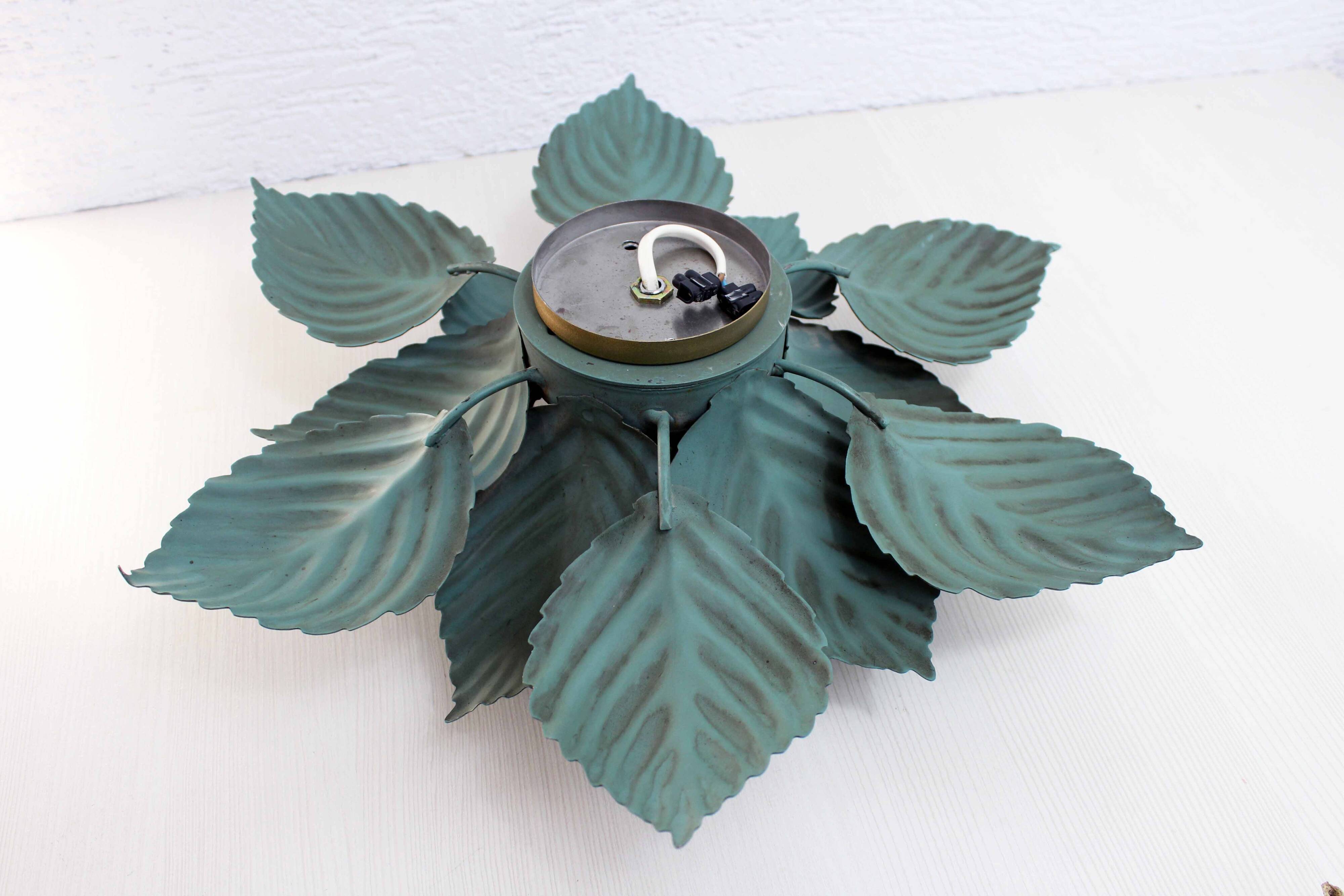 Leaf-shaped wall lamp, Italy 1970