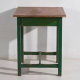 Antique green table in solid pine (circa 1920)