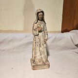 Painted terracotta holy virgin statue