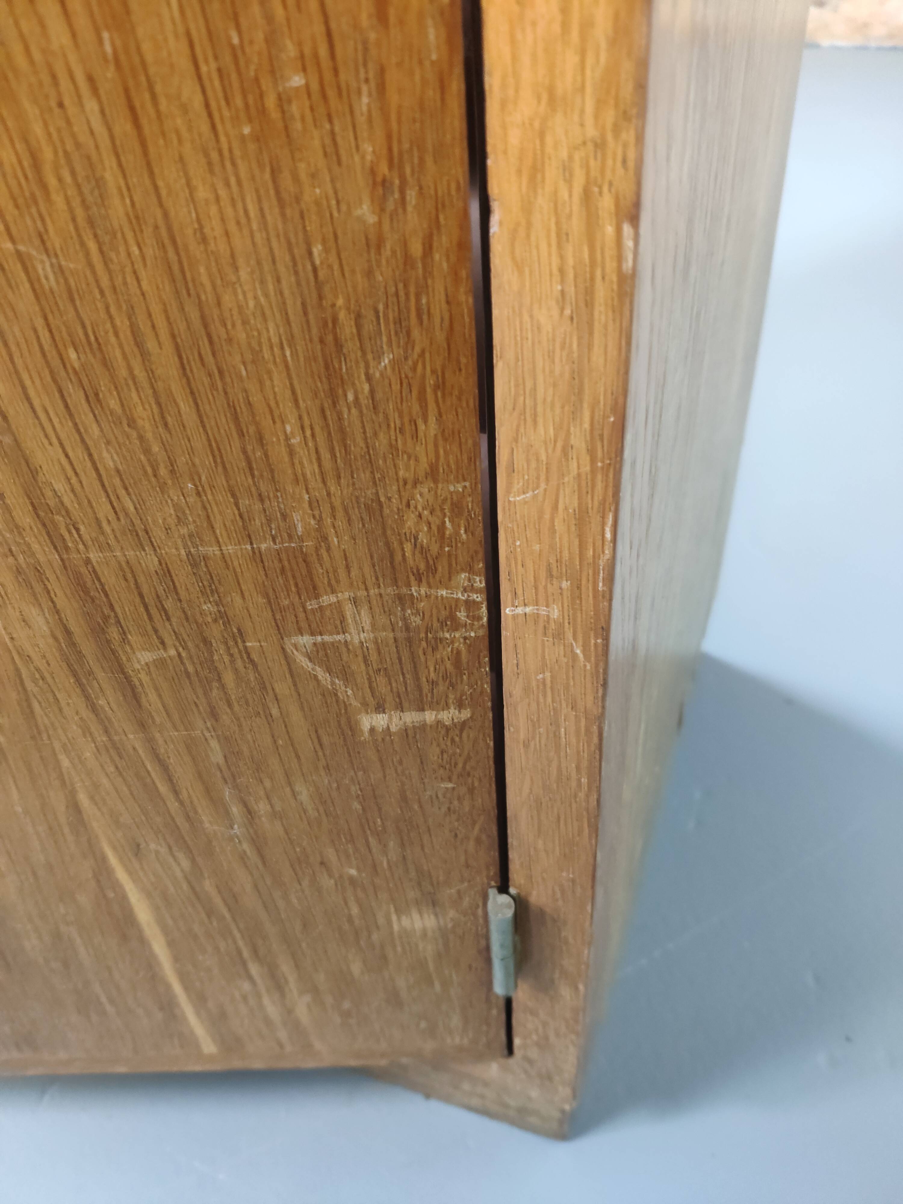Old cabinet binder a door