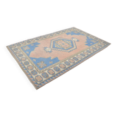 Anatolian floral patterned Oushak rug, reference 3571