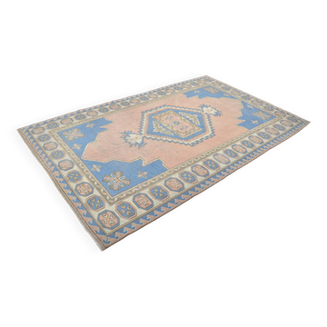 Anatolian floral patterned Oushak rug, reference 3571