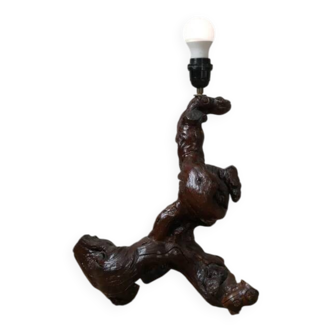 Lamp base vine base decoration countryside brutalist folk art handmade