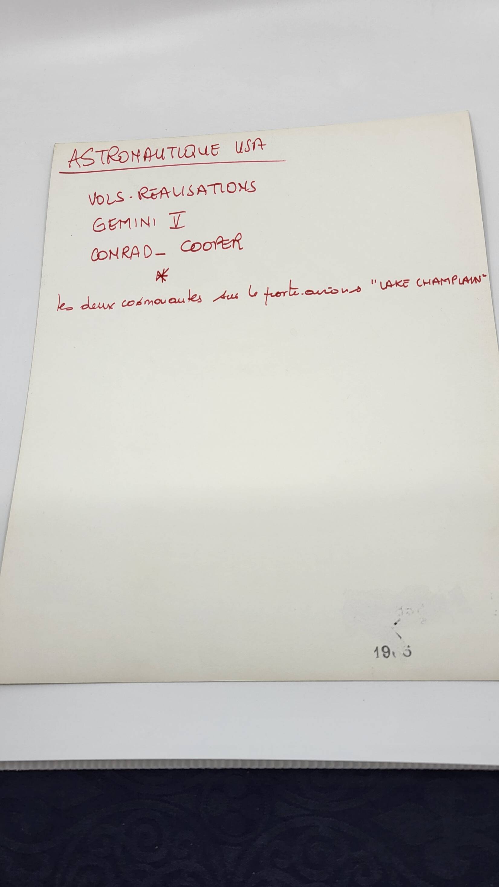 NASA Photography, Charles Conrad & Gordon Cooper Mission Gemini, 1960s,