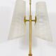 Mid-century brass floor lamp by Rupert Nikoll, Austria, 1950s.