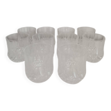 Set of 10 Cristal d'Arques whisky glasses