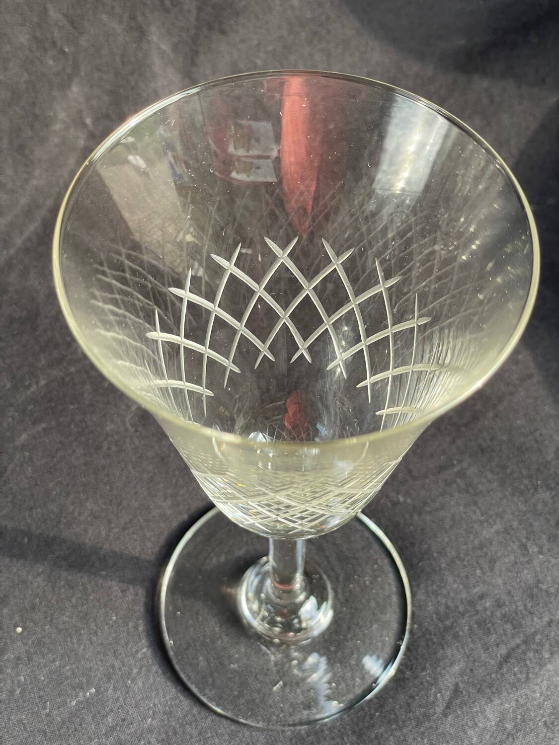 Set of 37 crystal glasses from the 50s