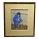 Pierre Boncompain pastel Woman in blue kimono circa 1980