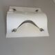 Simple wall light in opal glass with a square design, 1970s, Italy.